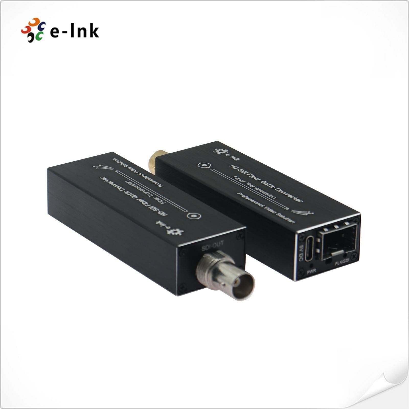 E-link Bar-Type HD-SDI to SFP Optical Terminal, Resolution 1080P/30HZ, Includes Single-Mode Single-Fiber Module