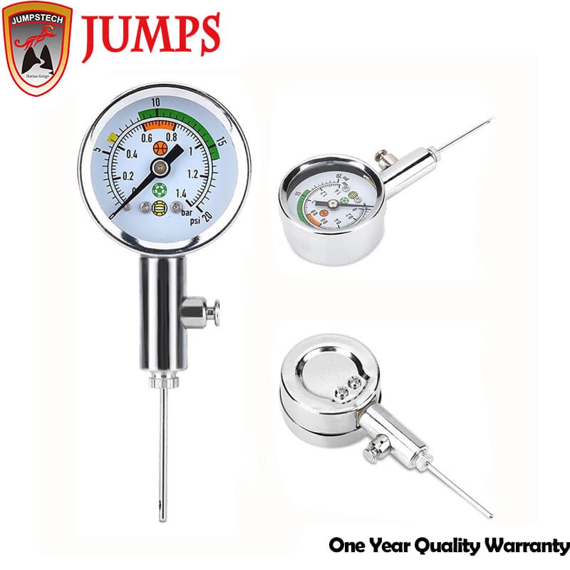 Jiupai Supply 40mm Mechanical Ball Pressure Gauge for Football, Basketball, Volleyball