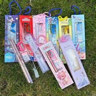 Chen Le Tao Stationery Set Gift Box Back-to-School Children's Learning Supplies Birthday Party Favor Classmate Gift