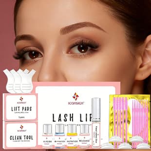 Aikexier Easy Eyelash Perm Kit Keratin Lash Lift Cold Perm Doll Curl Lifting Kit Cross-Border Exclusive Supply