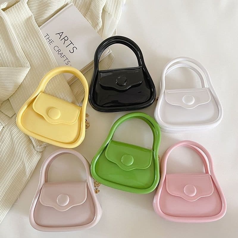 Xiaoxiangfeng Mini Children's Small Shoulder Bag Western Style Jelly Bag New Small and Exquisite Hand-held Shoulder Chain Crossbody Bag