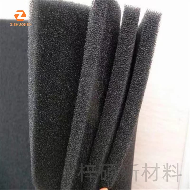 Direct Sale Black Polyurethane Filter Sponge 10-80ppi Chassis Dust Filter Cotton Blower Equipment Filter Sponge Sheet