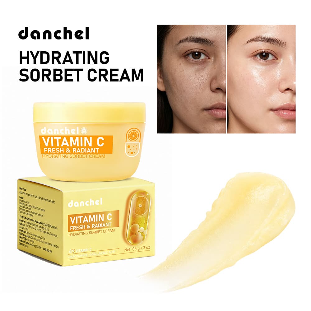 Cross-border Beauty Cream danchel Vitamin C Moisturizing Face Cream Matte Even Tone Brightening Refreshing Amazon VC Face Cream