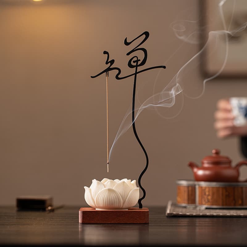 Zen-style Hanging Stick Incense Holder Base, Creative Household Indoor Tea Table Incense Ornament, Incense Stand, Burning Incense Stand