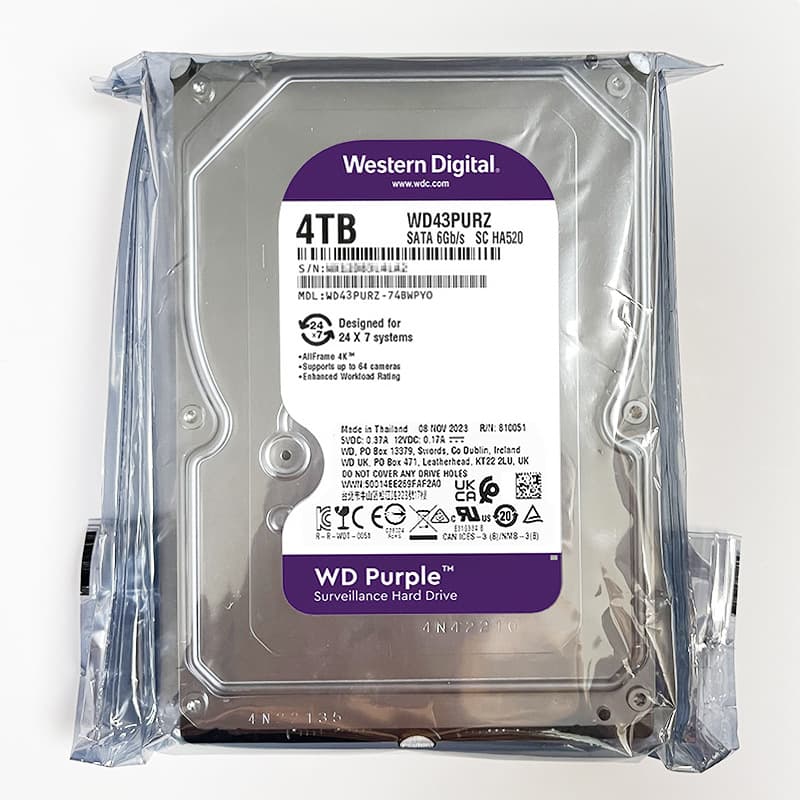 WD Western Digital Surveillance Hard Drive 3.5-inch 1TB 2TB 4TB 6TB 8TB WD Purple SATA3