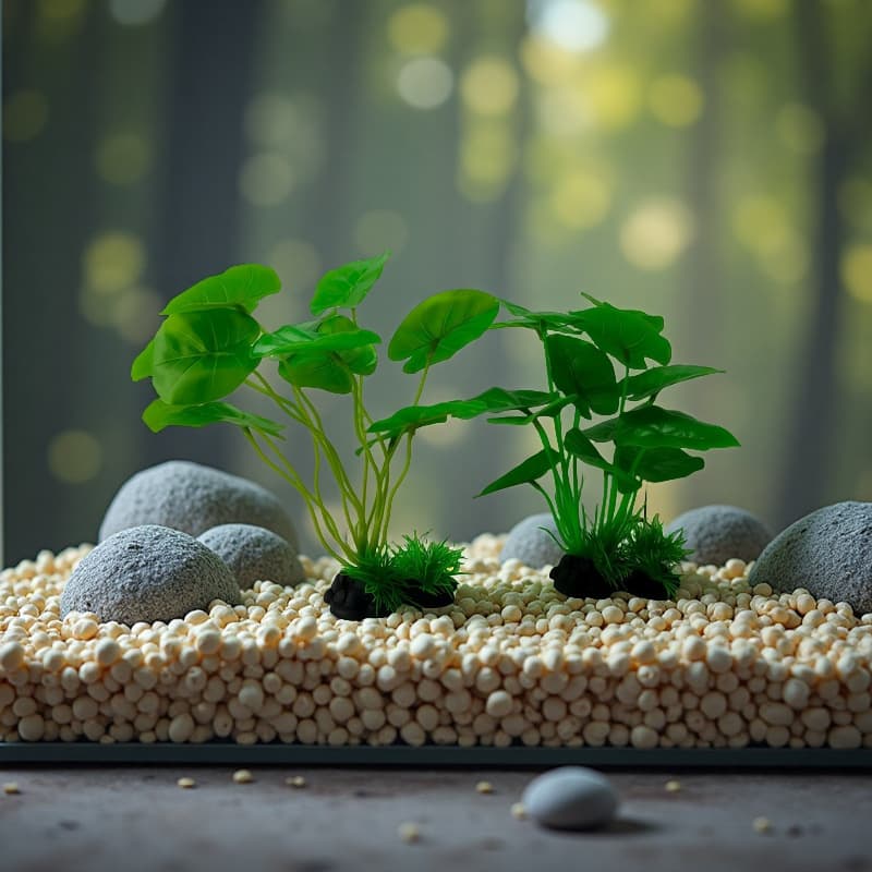 Aquarium Landscape Simulation Artificial Water Grass Decoration Plant Silk Cloth Water Rong Reptile Tank Landscape Green Plant Ornament Plastic Water Grass