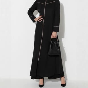 Cross-border trade European and American clothing Southeast Asian apparel long coat zipper long sleeve autumn dress to ankle