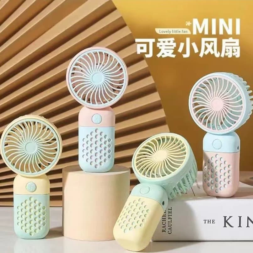 Portable Mini Handheld Fan Rechargeable Small Outdoor Fan Compact Size Electric Fan for Students Home Appliances
