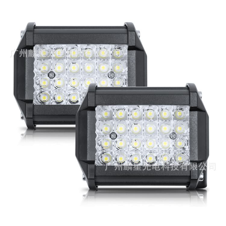 Cross-border Dedicated 4-Inch 4-Row 72W Work Light Spotlight Strip Light Car Off-Road Vehicle Top Front Bumper Spotlight