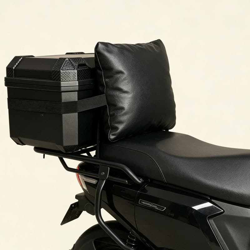 Trunk backrest cushion double-hanging electric vehicle cushion cushion waist leather waterproof soft riding waist protector
