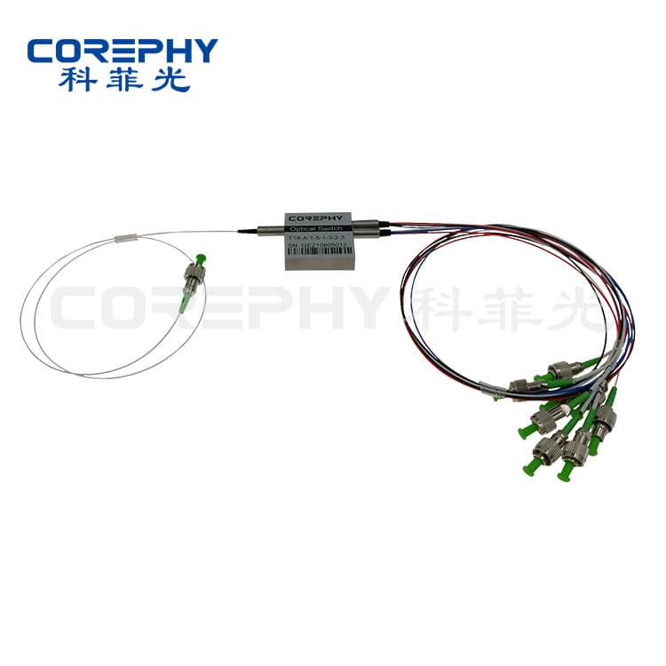 1X8T Mechanical Optical Switch, 1XN Fiber Optic Switch, 1X4 Mini