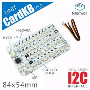 Official M5Stack Unit CardKB v1.1 Matrix Keyboard Card Keyboard Unit 50 Keys MEGA8A