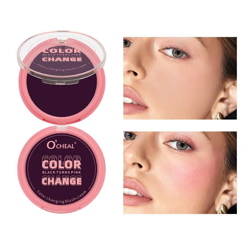 Cross-border Blush Ocheal Blush Stick Highlighter Gradient Contour Face Eye Shadow 3-in-1 Natural Nude Makeup Blush Palette