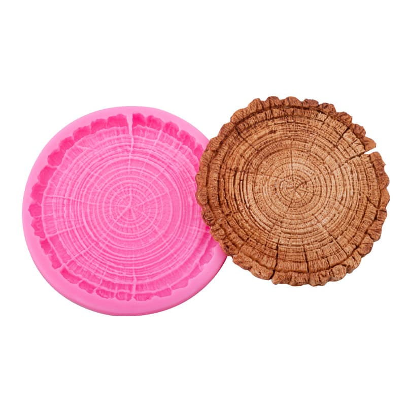 Tree Ring Simulation Silicone Mold, Creative Baking Decoration, Chocolate Fondant Making Accessories, Aromatherapy Handmade Soap
