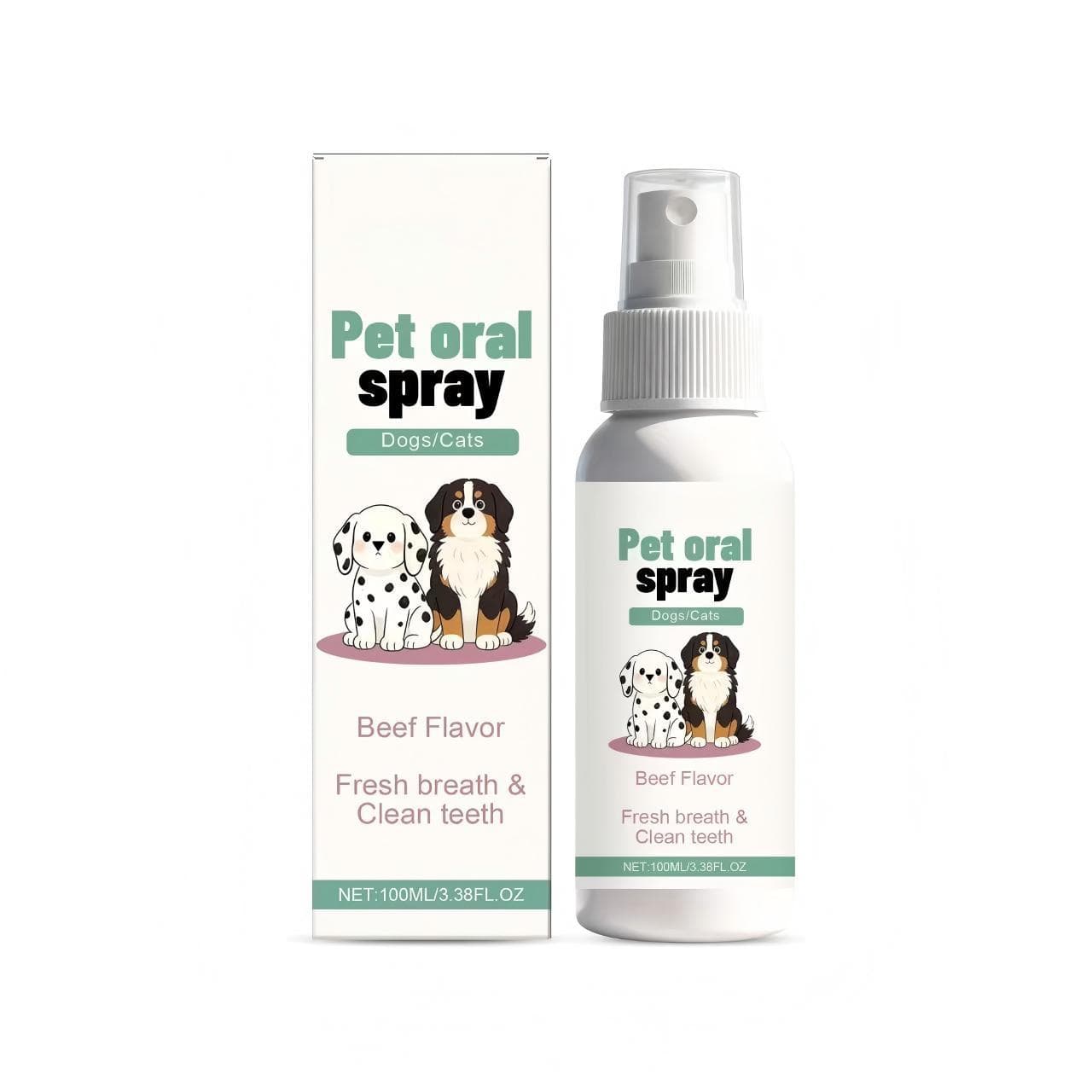 Cross-border Pet Oral Spray, Freshens Pet Breath for Daily Cleaning, Suitable for Both Cats and Dogs