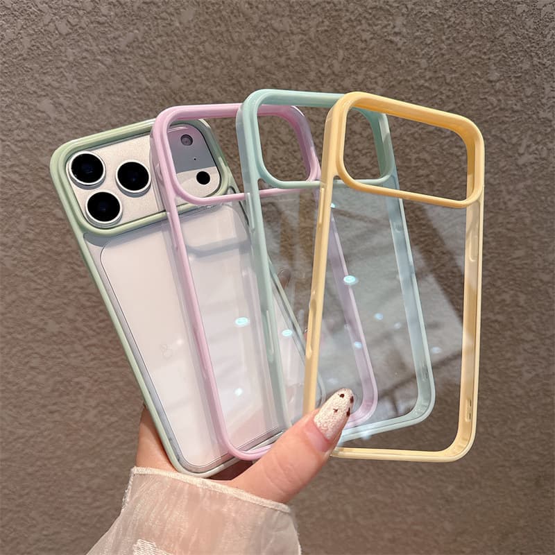 Grooved Resin iPhone 17 Pro Max Case 17 Pro Apple 16 Pro Max Compatible 17 High Transparency 16 Pro