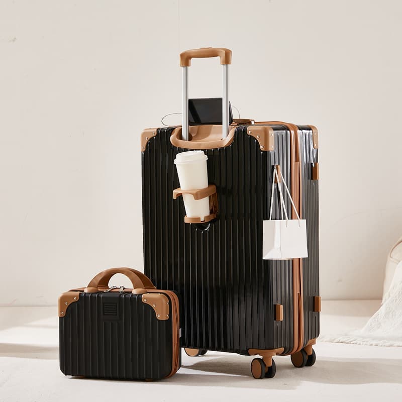 New Ins Style Luggage for Women, Trolley Case with Universal Wheels, 24-Inch Large Capacity Durable Suitcase with Password Lock for Men