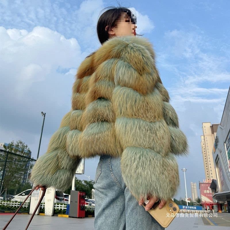 Imitation Fox Fur Imitation Fur Coat for Women Short, 2025 Winter New Luxury Trendy Young Trendy Long Fur
