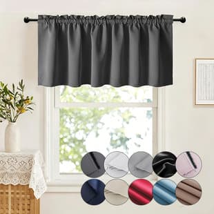 Cross-Border Drop Shipping, Kitchen Small Curtain, Coffee Shop Rod Pocket Small Window Curtain, Short Curtain, Half Curtain Room Divider Short Valance, Amazon