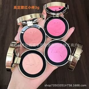 Cross-Border Recommended Sample Leather Blush 3g, Mini Size Multiple Colors Available