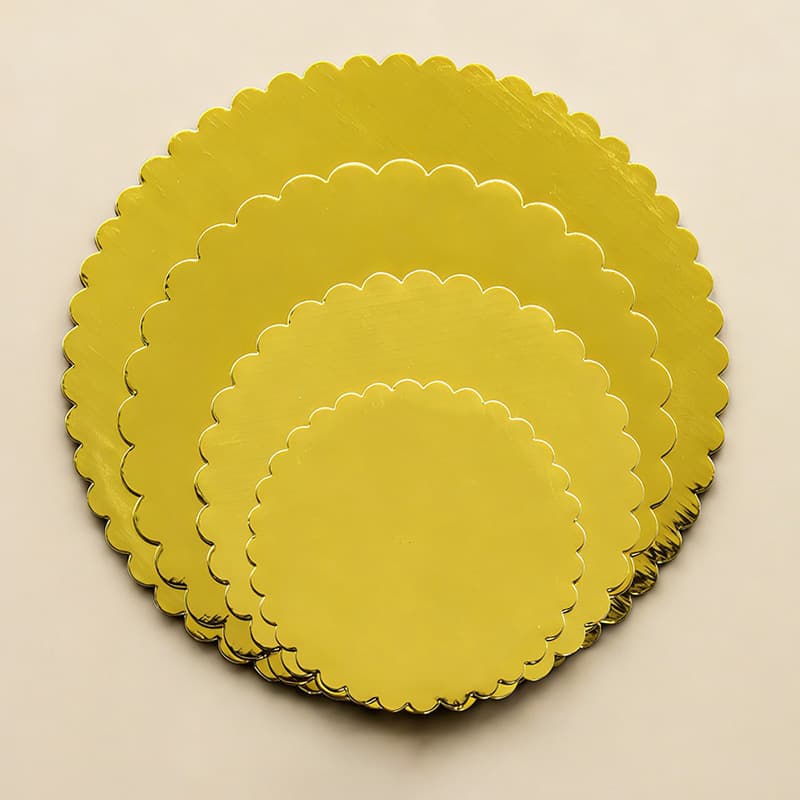 Factory Direct Gold Lace Cake Base Round Corrugated Cake Pad Cake Board
