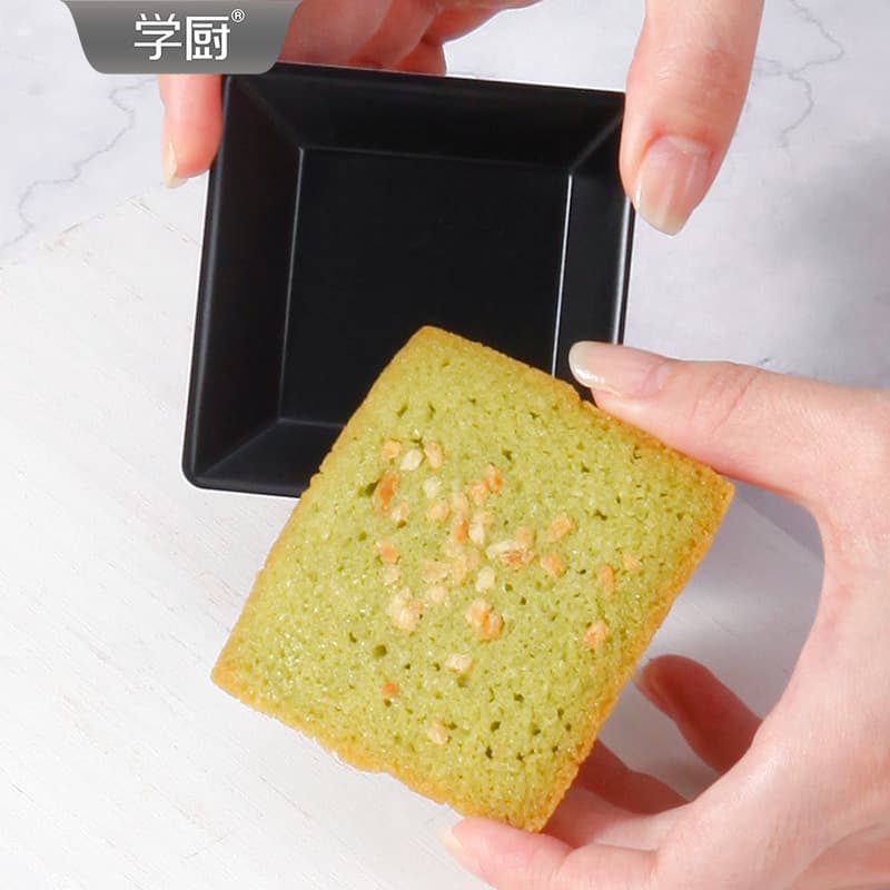 Xuechui rectangular Feinanxue non-stick small gold brick cake mold baking mold non-stick abrasive commercial 12-piece mold set