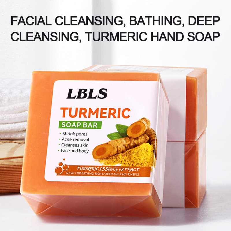 Cross-border trade Turmeric soap handmade essential oil soap facial cleansing bath soap ginger soap