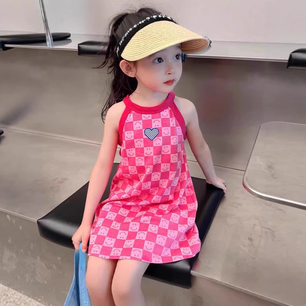 Summer New Girls' Ice Silk Princess Dress for Older Children, Wholesale Children's Clothing Dropshipping