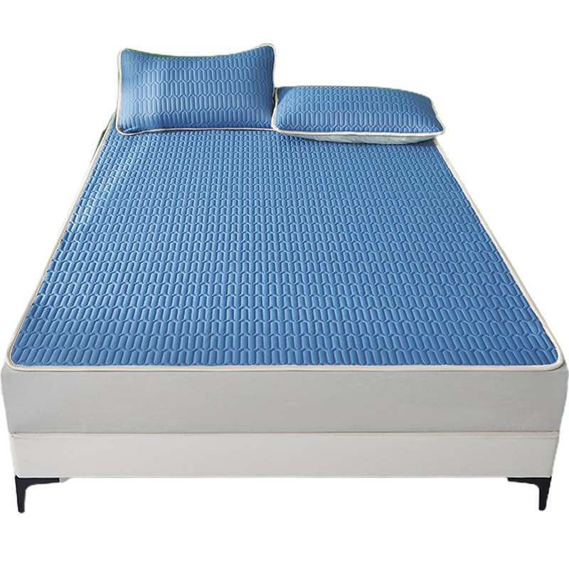 Latex Cooling Mat Summer Ice Silk 3-Piece Set 2025 New Summer Cool Mat Student Dormitory Fitted Sheet Air Conditioning Summer