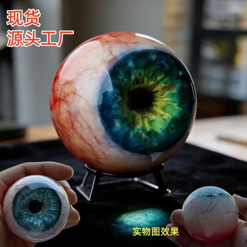 Amazon Cross-Border Hot-Selling Monster Eye Decoration, Lifelike Demon Monster Eye Horror Resin Ornament