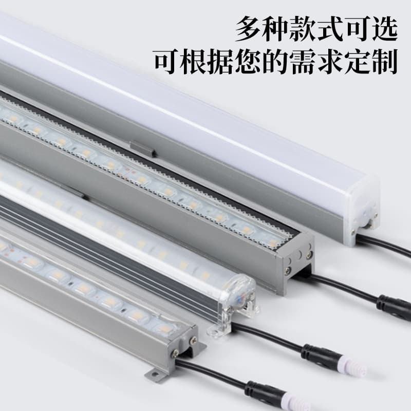 Outdoor waterproof and sunproof LED linear lights, colorful or monochrome long strip lighting project lights, sign contour chasing lights