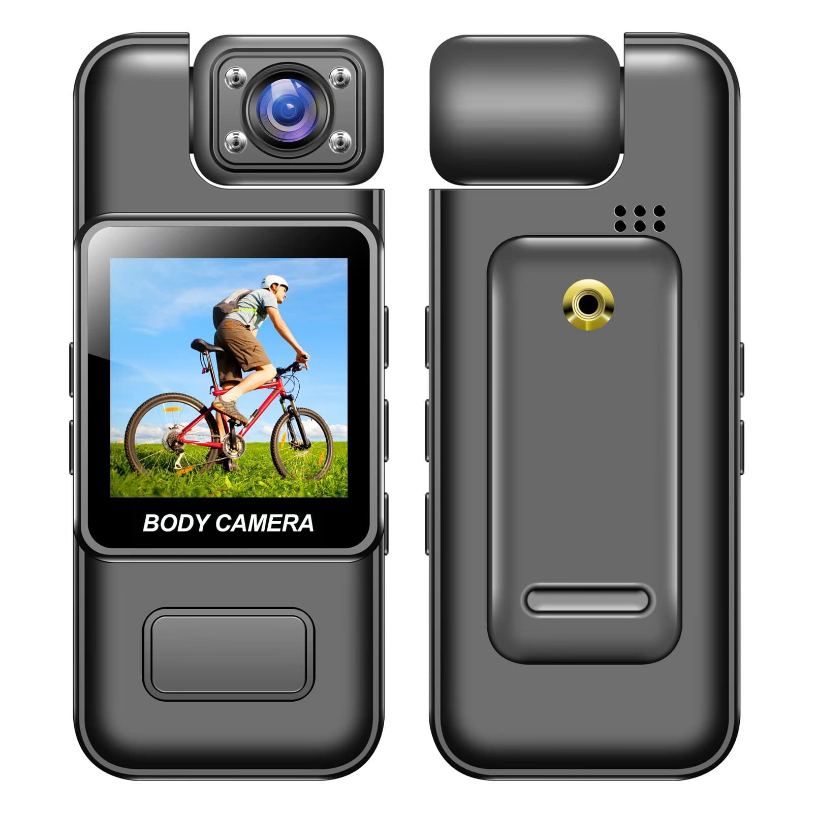 New Screen-Equipped Export HD Body-Worn Camera Infrared Night Vision Recorder Outdoor Motion Detection Camera