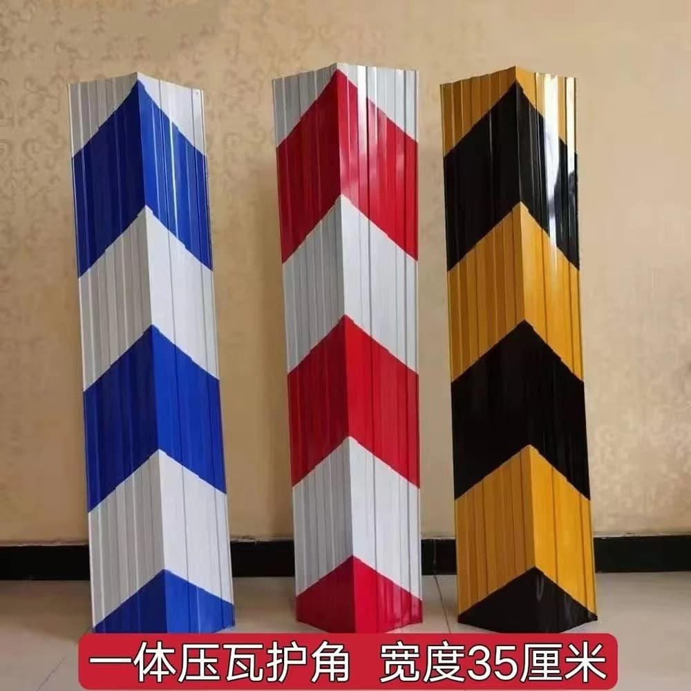 Iron Sheet Floor Warning Tape Red White Black Yellow Warning Line Traffic Equipment Warning Mark Barrier Tape Protection