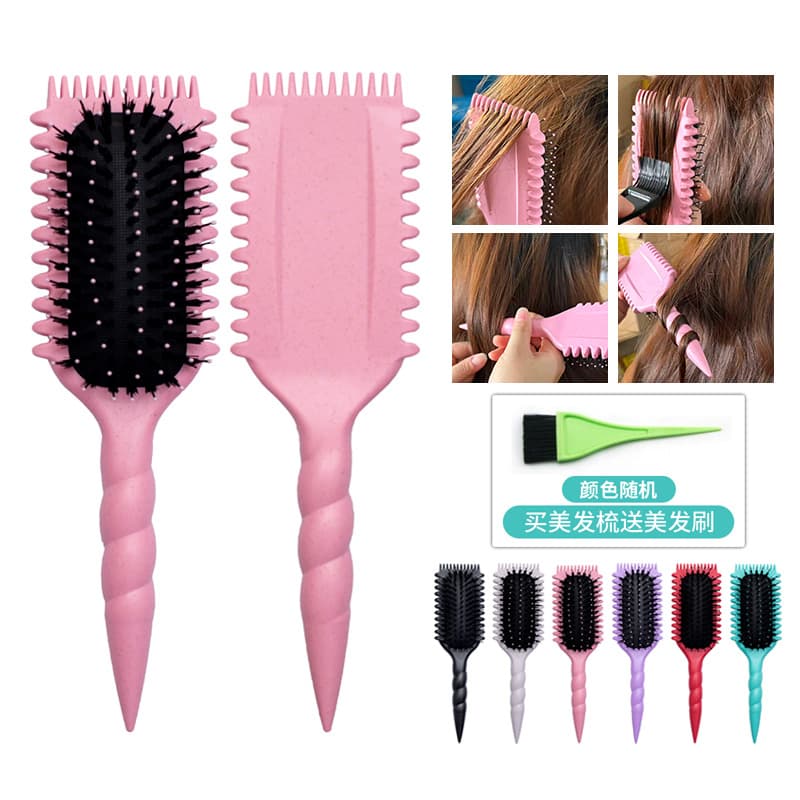 Cross-Border Popular Bouncing Curling Comb, Hair Dyeing Styling Comb, Scalp Massage Comb, Hair Smoothing Air Cushion Comb, Hairdressing Comb