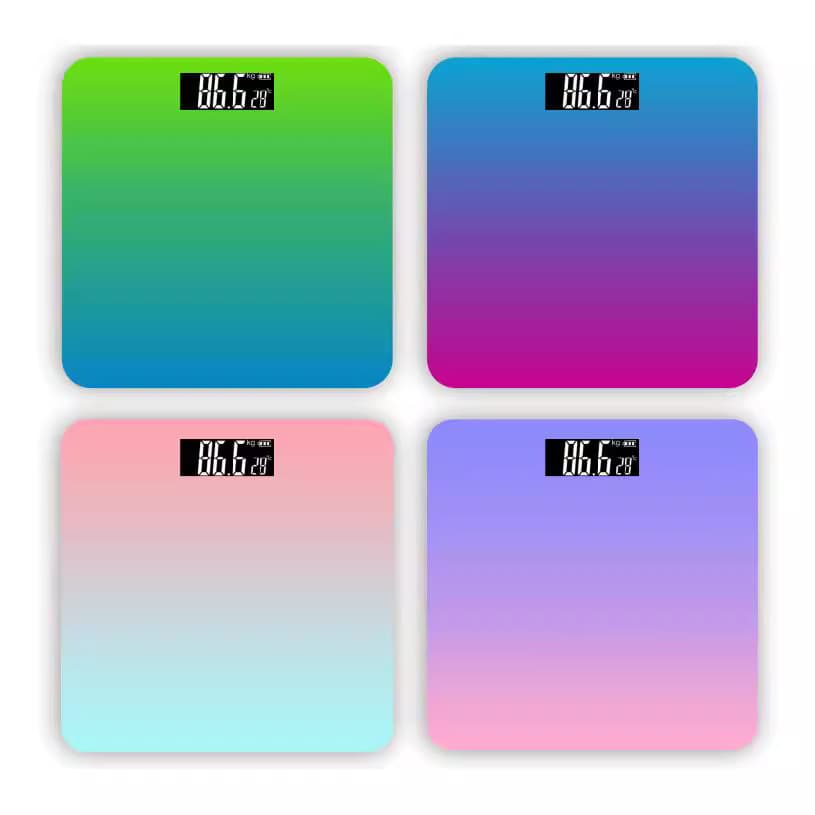 Hot-selling USB Charging Body Scale, Home Advertising Gift Scale, Factory Health Scale, Gradient Color Body Fat Scale