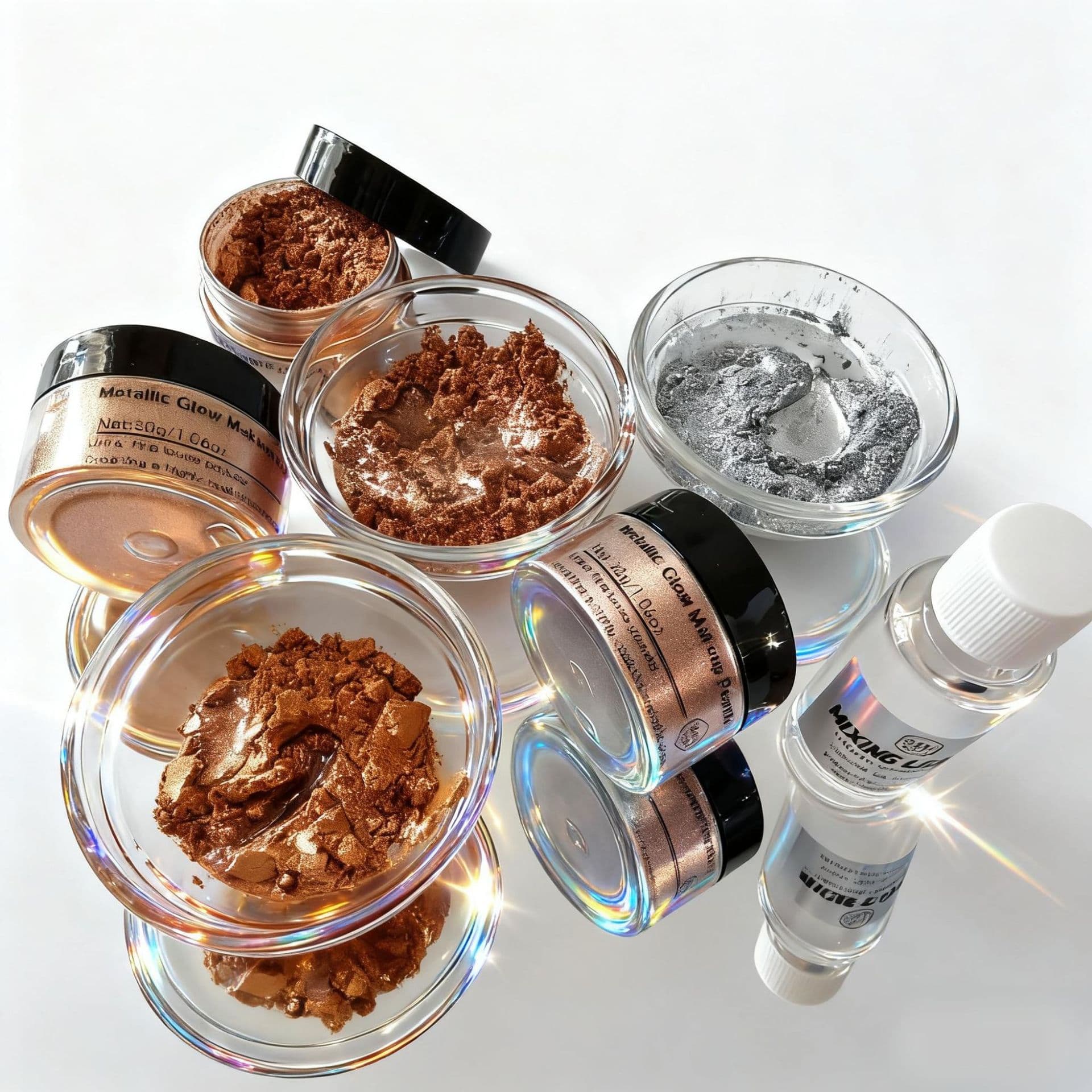 Metallic powder glitter gold powder silver powder cross-border best-selling artistic body painting mixture for holiday film and television makeup