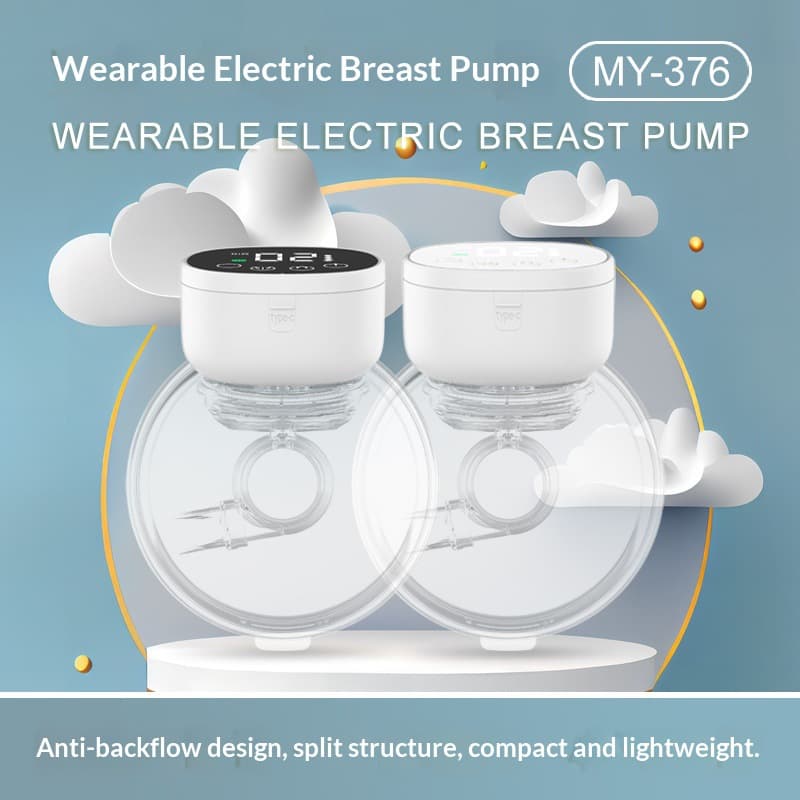 Hands-Free Wearable Breast Pump Electric Automatic Double Breast Milk Collector Breast Pump Factory Direct Supply Cross-Border Source