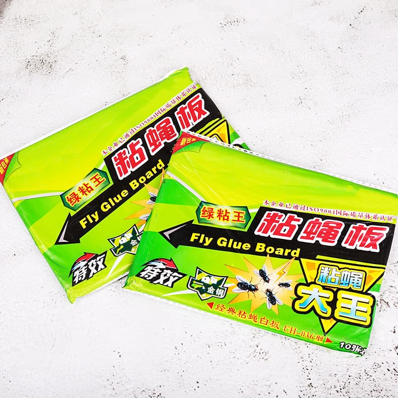 Home Use Large Fly Sticky Boards with Strong Adhesive, Fly Killer and Cockroach Bait Strips