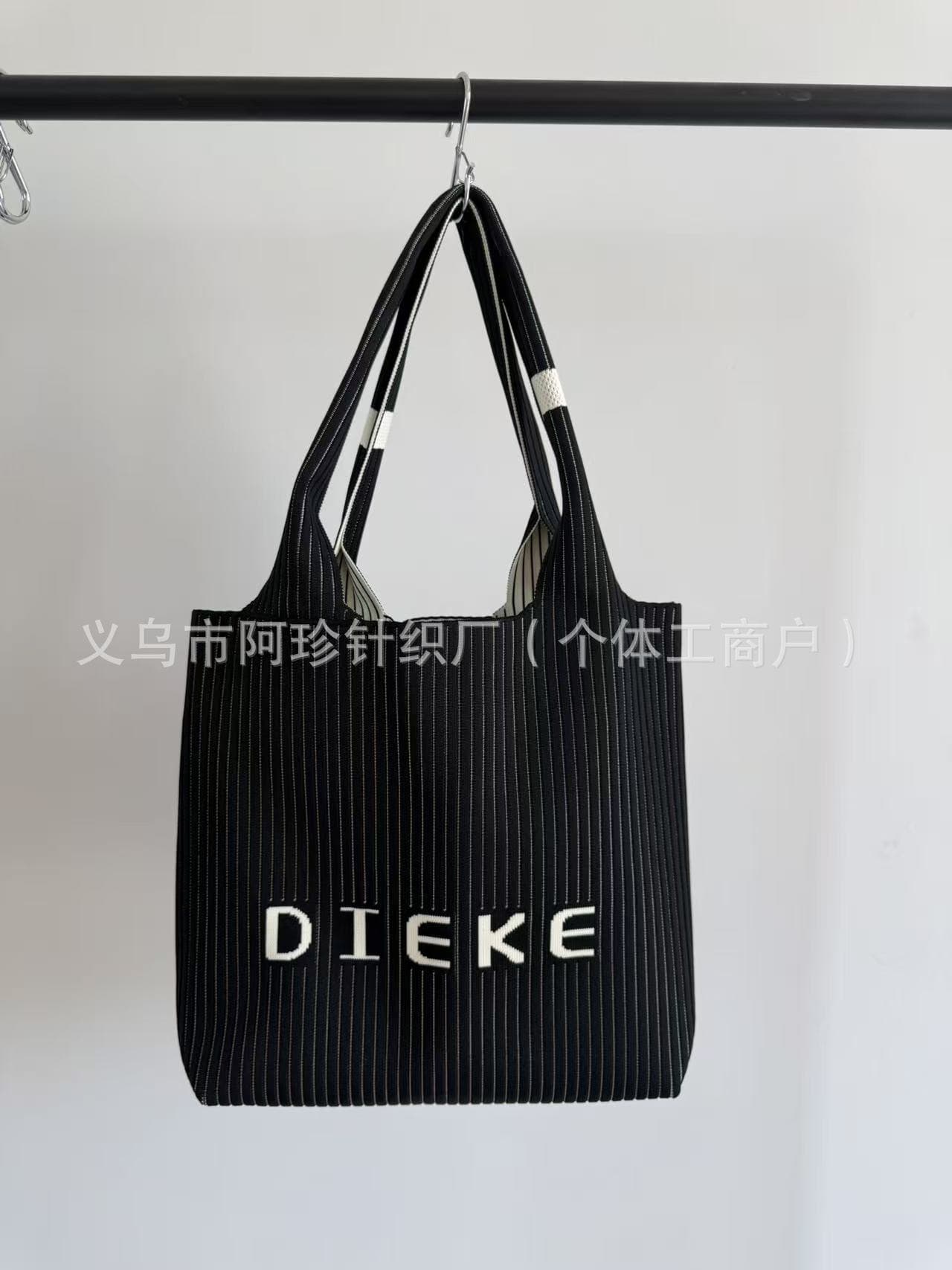 New Cross-Border Large Capacity Tote Bag Woven Knitted Bag for Women Large Capacity Shoulder Bag Handbag Crossbody Bag