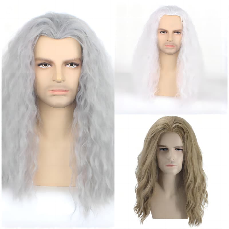 European and American wigs Love and Thunder Thor long curly hair TheThor Halloween eddie munson wig set for men