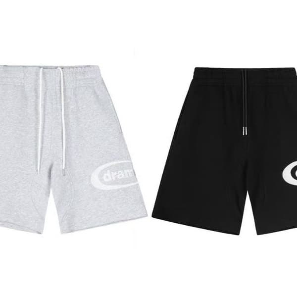 Drama Call Basic Shorts - Heavyweight High-Quality Export Style Trendy Letter Print Athletic Shorts