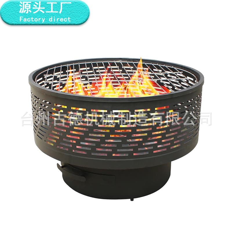 Winter outdoor charcoal stove with thickened heating, multifunctional courtyard brazier for home use