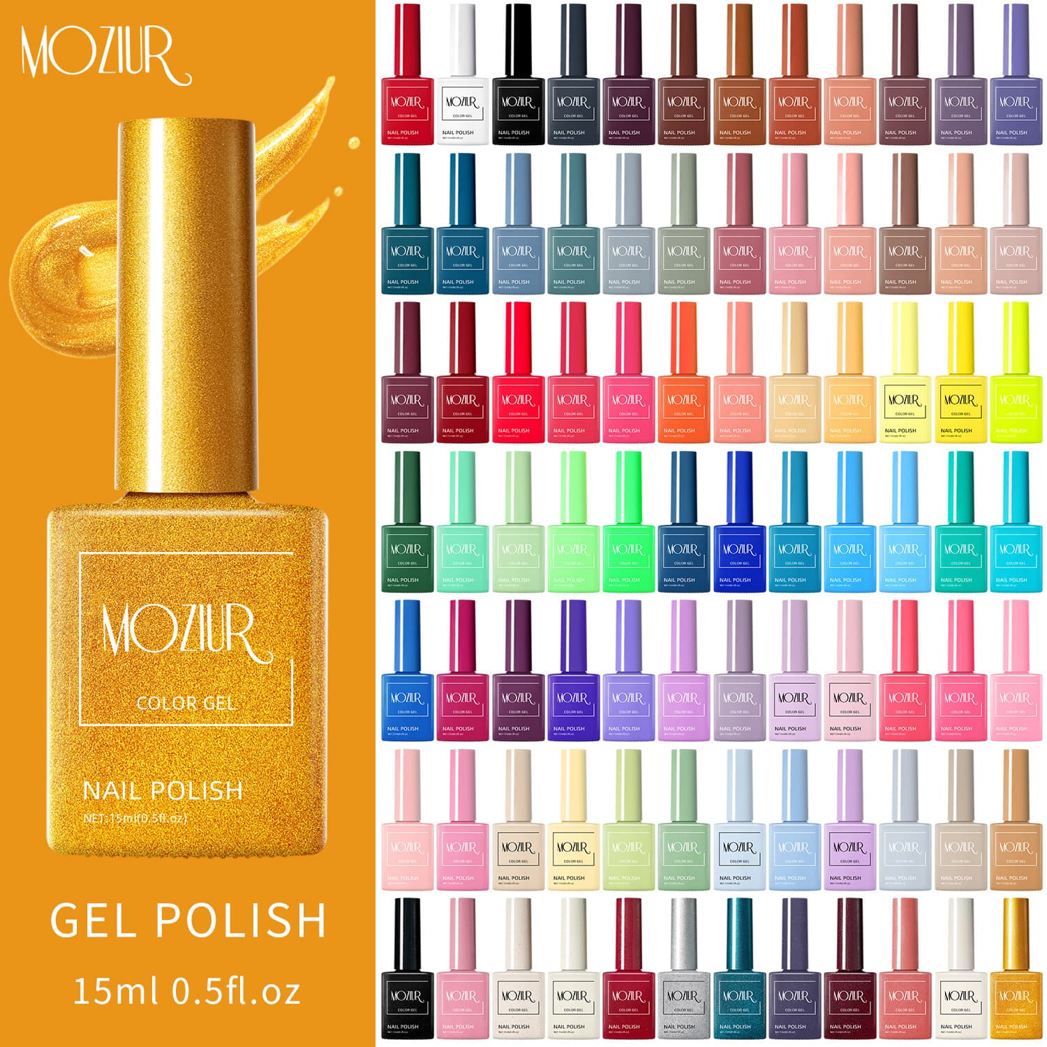 New One Bottle One Color Nail Gel Influencer Trendy Solid Color Nail Art Set Full 84 Colors Nail Salon Exclusive