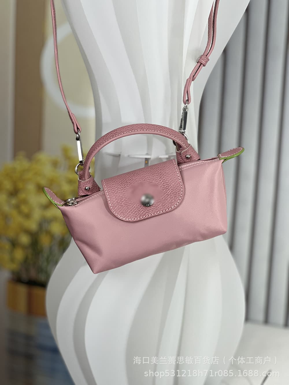 Longchamp Cross-border Bestseller Mini Dumpling Bag Handheld Shoulder Crossbody Coin Purse Cosmetic Casual Commuter Bag with Strap