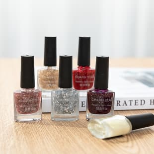 Internet celebrity bestseller rhinestone nail polish no-bake oily long-lasting non-peel sparkling nail polish nail salon professional wholesale