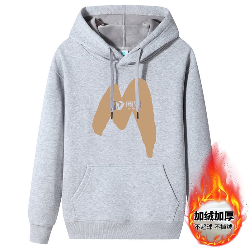Heavyweight Hooded Pure Cotton Sweatshirt for Men and Women, Autumn Winter Fleece-Lined Thickened Loose Streetwear Pullover Hoodie for Young Students
