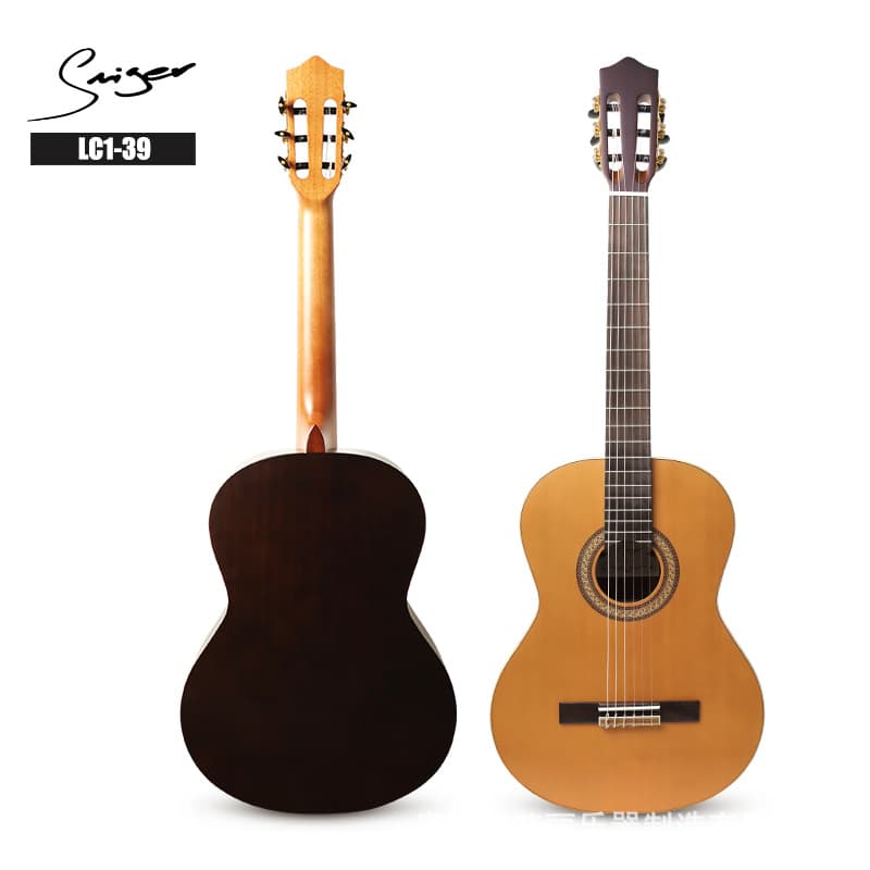 Manufacturer wholesale 36-inch 39-inch red pine top single classical guitar Indian rosewood fretboard with high cost performance