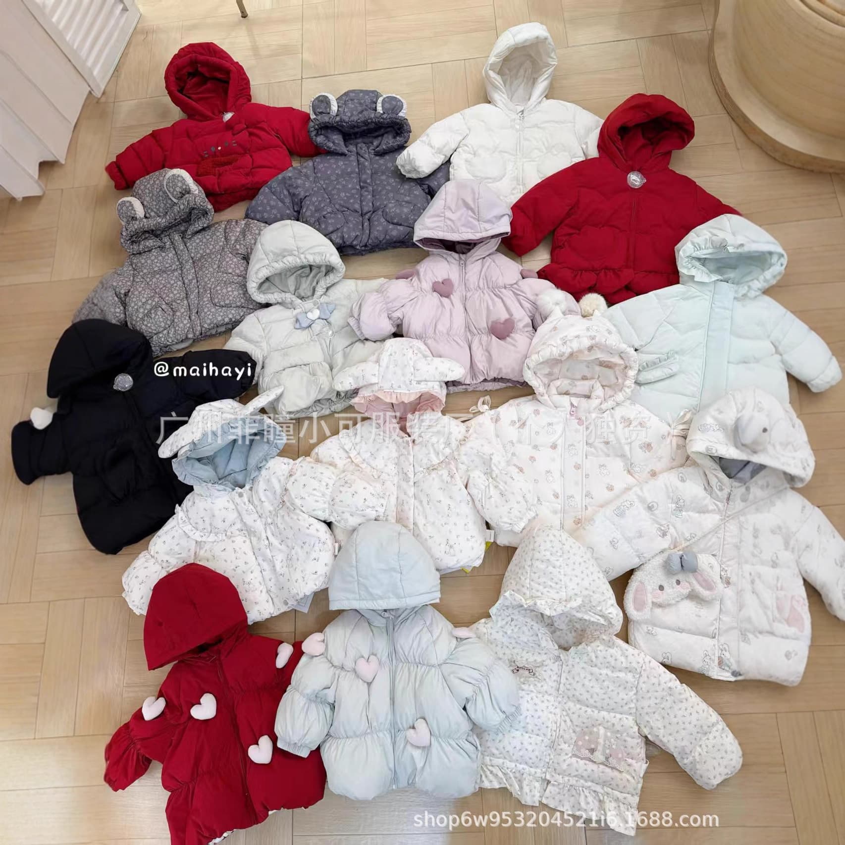 Balabala Milk Tea Piggy Brand Kids' Winter Down Jackets and Cotton Coats Factory, Physical Store and Live Stream Supply