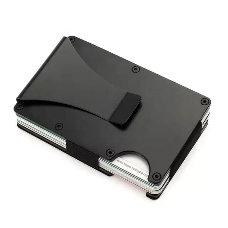 Compatible with Apple MagSafe Magnetic Card Holder RFID Anti-Theft Metal Wallet with Built-in Strong Magnetic Attachment