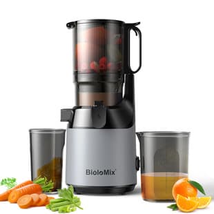 BioloMix Extra Large 130mm Wide Mouth Slow Juicer Masticating Juicer Slow Juicer